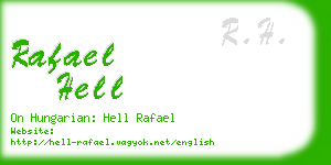 rafael hell business card